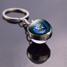 Load image into Gallery viewer, Unique Full Moon Planet  Keychain
