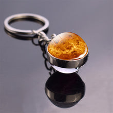 Load image into Gallery viewer, Unique Full Moon Planet  Keychain