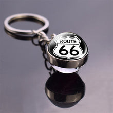 Load image into Gallery viewer, US Route 66 Sign Keychain