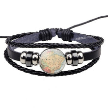 Load image into Gallery viewer, World Map Leather Bracelets