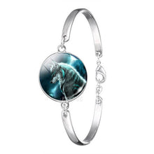 Load image into Gallery viewer, White Wolf Silver Metal Bracelet