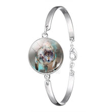 Load image into Gallery viewer, White Wolf Silver Metal Bracelet