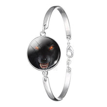 Load image into Gallery viewer, White Wolf Silver Metal Bracelet