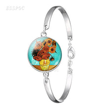 Load image into Gallery viewer, Van Gogh Sunflower  Art Bracelet