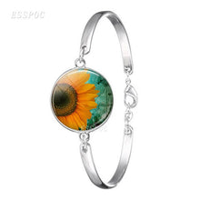 Load image into Gallery viewer, Van Gogh Sunflower  Art Bracelet