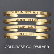 Load image into Gallery viewer, Personalized Letters Engraved Bracelet