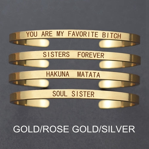 Personalized Letters Engraved Bracelet