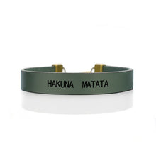 Load image into Gallery viewer, "Hakuna Matata"African Proverb Inspirational  Bracelet