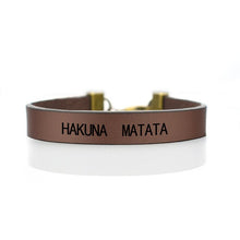 Load image into Gallery viewer, "Hakuna Matata"African Proverb Inspirational  Bracelet