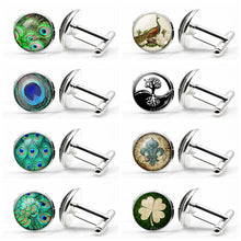 Load image into Gallery viewer, Peacock  Cufflinks