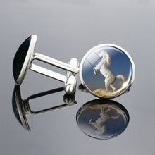 Load image into Gallery viewer, Horse Pattern Cufflinks