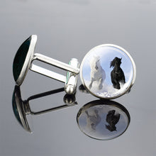 Load image into Gallery viewer, Horse Pattern Cufflinks