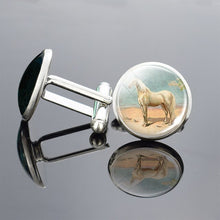 Load image into Gallery viewer, Horse Pattern Cufflinks