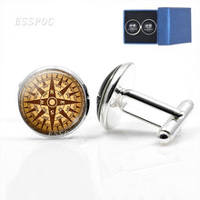 Load image into Gallery viewer, Vintage Compass Cufflinks