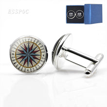 Load image into Gallery viewer, Vintage Compass Cufflinks