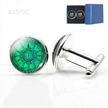 Load image into Gallery viewer, Vintage Compass Cufflinks