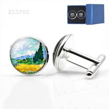 Load image into Gallery viewer, Van Gogh Starry Night  Cufflinks