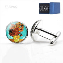Load image into Gallery viewer, Van Gogh Starry Night  Cufflinks