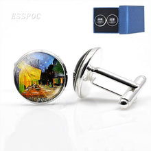 Load image into Gallery viewer, Van Gogh Starry Night  Cufflinks