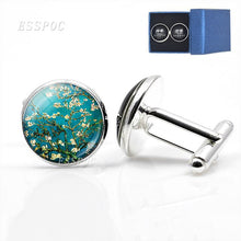 Load image into Gallery viewer, Van Gogh Starry Night  Cufflinks