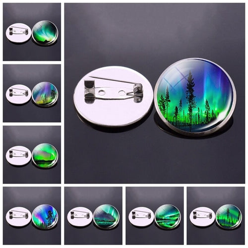 Colorful Northern Lights Brooch