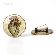 Load image into Gallery viewer, Anatomical Heart  Brooch