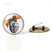 Load image into Gallery viewer, Anatomical Heart  Brooch