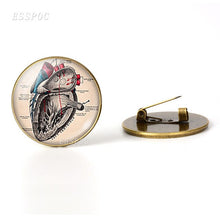 Load image into Gallery viewer, Anatomical Heart  Brooch