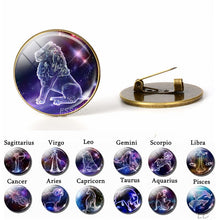 Load image into Gallery viewer, 12 Zodiac Signs Brooch