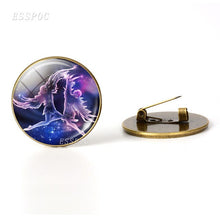 Load image into Gallery viewer, 12 Zodiac Signs Brooch