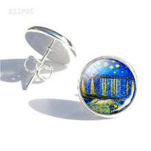 Load image into Gallery viewer, Van Gogh Stud Earrings
