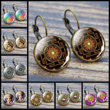 Load image into Gallery viewer, Religious Symbol Lotus Earrings