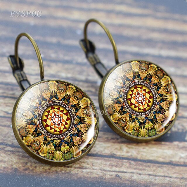 Religious Symbol Lotus Earrings