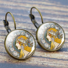 Load image into Gallery viewer, Vintage Art Gustav Klimt  Earrings