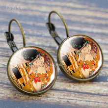 Load image into Gallery viewer, Vintage Art Gustav Klimt  Earrings