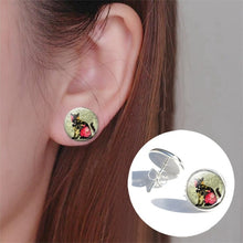 Load image into Gallery viewer, Flower Cat Kitty Earring