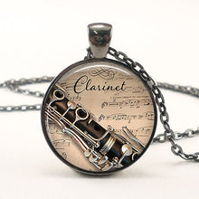 Load image into Gallery viewer, Clarinet Music Necklace