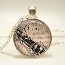 Load image into Gallery viewer, Clarinet Music Necklace