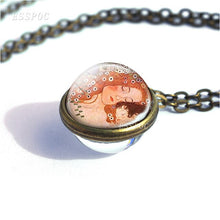 Load image into Gallery viewer, Gustav Klimt The Kiss Necklace