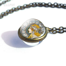 Load image into Gallery viewer, Gustav Klimt The Kiss Necklace