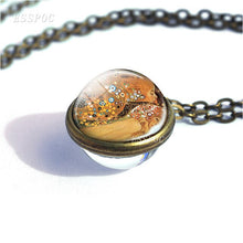 Load image into Gallery viewer, Gustav Klimt The Kiss Necklace