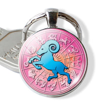 Load image into Gallery viewer, 12 Constellation Zodiac Keychain