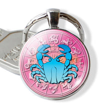Load image into Gallery viewer, 12 Constellation Zodiac Keychain