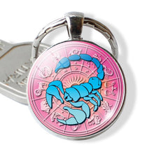 Load image into Gallery viewer, 12 Constellation Zodiac Keychain