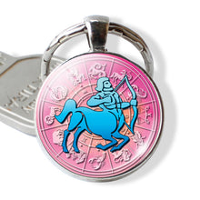 Load image into Gallery viewer, 12 Constellation Zodiac Keychain