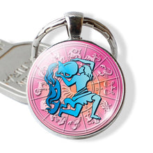 Load image into Gallery viewer, 12 Constellation Zodiac Keychain